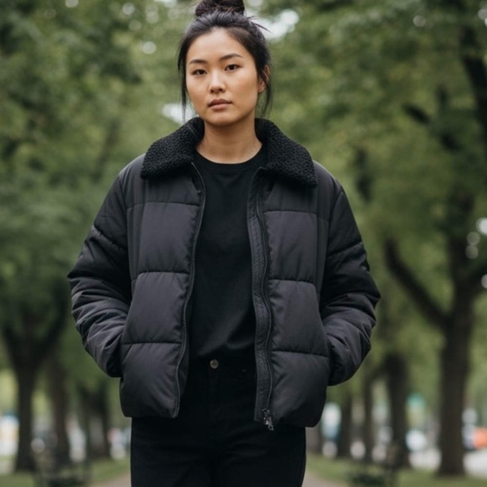 NWOT URBAN OUTFITTERS DUCKIE PUFFER JACKET WOMENS SIZE SMALL - Picture 1 of 8